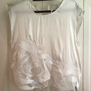 IRO Ivory Blouse with Lace Embroidery